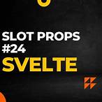 svelte pass props to slot